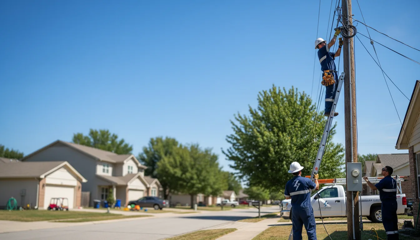 Residential electrician providing installation services in Fulton, KS